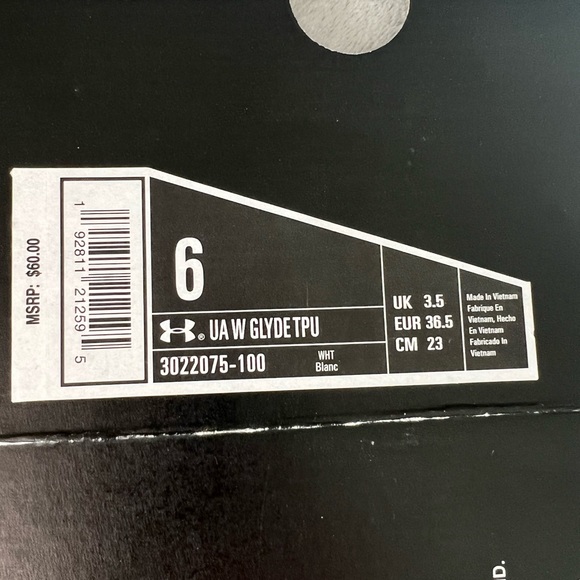 Under armour girl golf shoes sneakers 6 - Picture 8 of 9